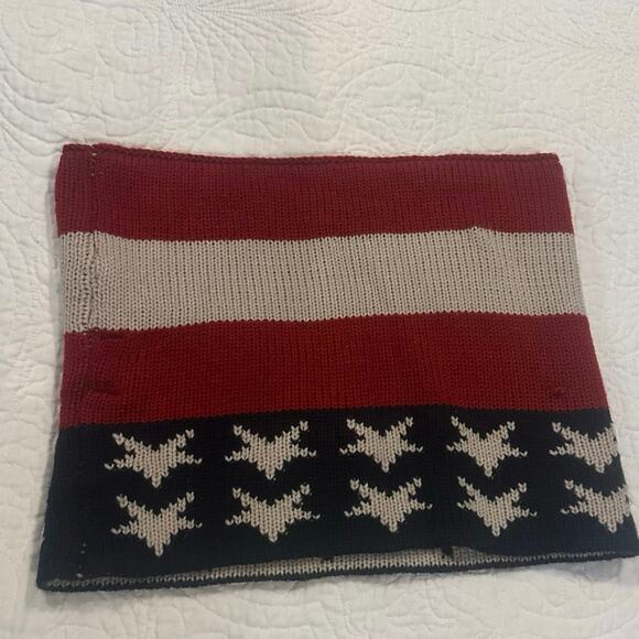 Patriotic Flag Design Knit Infinity Scarf by Code ❤️ - Picture 3 of 4